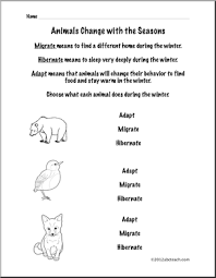 Download and print turtle diary's animal adaptations worksheet. Animal Adaptation Worksheet First Grade Science Migration And Seasonal Patterns Abcteach