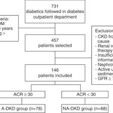 Flow Chart Of Study Dm Diabetes Mellitus Ckd Chronic