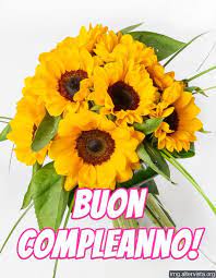 Buon Compleanno Con Girasoli Img Buon Compleanno Compleanno Immagini Di Girasole