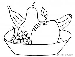 Free, printable coloring pages for adults that are not only fun but extremely relaxing. Fruit Bowl Coloring Page Printable Coloring Page Artus Art