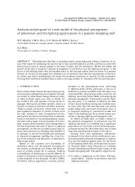 Fire fighting of shopping plaza 4th year rizvi college of architecture. Pdf Analysis And Proposal Of A Role Model Of The Physical Arrangement Of Prevention And Fire Fighting Against Panic In A Popular Shopping Mall Jonhatan Magno Academia Edu