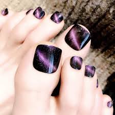 Nov 14, 2012 · purple glitter and black tiger pedicure. Buy Sethexy Glitter Green False Toe Nails Black Ripstop Full Cover Art Design 24pcs Fake Toe Nails For Women And Girls Purple Online At Low Prices In India Amazon In