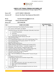 Hal ini terkait terutama dengan aplikasi microsoft word. Form Tanda Terima Dok Lsp Usulan Prl 2 Doc