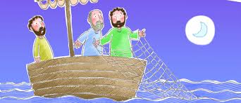 Jesus asleep in the storm. Preschool Sunday School Lesson A Miraculous Catch Of Fish