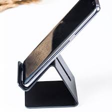 Concrete organizer in a minimalistic style has clear lines and glossy surface. Desktop Mobile Phone Stand Holder Black 4 99 Free Delivery Mymemory