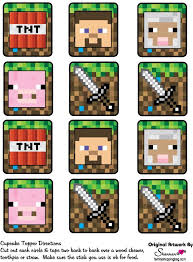 Minecraft Printables Cupcake Toppers Minecraft Cupcake Toppers Minecraft Printables Minecraft Party Printables