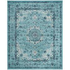 Safavieh Evoke Light Blue 8 Ft X 10 Ft Area Rug Evk220e 8 The Home Depot