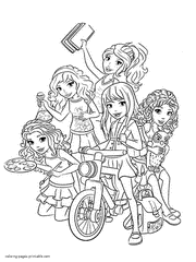 Olivia, mia, andrea, emma, and stephanie. Lego Friends Coloring Pages Printable Free Sheets 46 Pics