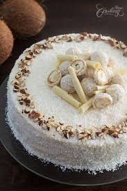 Almond Coconut Cake Raffaello Cake Recipe Almond Coconut Cake Cake Recipes Coconut Cake