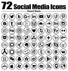 Black And White Social Media Icons For Email Signature 72 Social Media Icons New Circle Line Flat Vector Black And White Transparen Aff Icons Circl Social Media Icons Media Icon Social Media Icons Vector