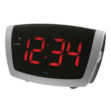 Large lcd display digital alarm clock with blue back light. Digital Alarm Clock With 1 8 Inch Jumbo Led