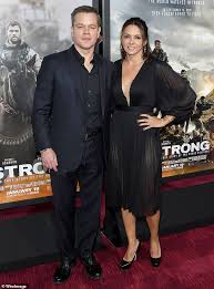 After appearing in a series of supporting parts in much of the 1990s, damon was cast by francis ford coppola as the lead of the 1997 legal drama the rainmaker. Matt Damon Steps Out With Wife Luciana Barroso And Their Three Daughters Prior To Sunday S Oscars Readsector