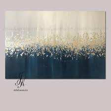 Large Abstract Oil Painting Original Artgold Leaf Silver Leaf Etsy Oil Painting Abstract Abstract Oil Silver Leaf Art