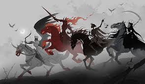 Death and unlife as a steed to the four horsemen of the apocalypse. Four Horsemen Of The Apocalypse 1080p 2k 4k 5k Hd Wallpapers Free Download Wallpaper Flare