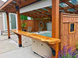 This is a unique idea for a hot tub enclosure. Gazebo Ideas For Hot Tubs Add Privacy And Create A Spa Like Space To Get Away Ozco Building Products