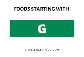 Cutting out gluten from your diet may seem like a difficult and limiting task. 60 Foods Beginning With G Challenges To Do