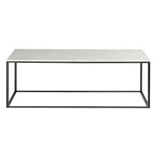 Bludot Minimalista Coffee Table Black Base Marble White Top Minimalist Coffee Table Coffee Table Minimalist Tables