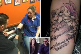 Is a cremation ashes tattoo safe? Woman Has Cremation Tattoo Of Her Late Fiance S Ashes Inked On Her Arm Just Three Weeks After He Died