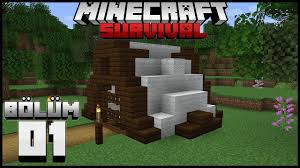 Temel Isler Ve Baslangic Cadiri Minecraft Survival Bolum 01 Youtube