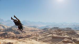 Everytime i do a leap of faith on the first tower you see when you get out of masyaf for the first time (right after the mission where you find the traitor inside masyaf and al mualim gives you your first sword and hidden blade) i always die at the haystack as if the haystack wasn't even there. Did You Know That Bayek Can Do A Backwards Leap Of Faith Assassinscreed