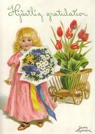 Cordial Greetings Buon Compleanno Foto Vintage Dipinti