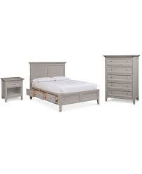 Buy queen storage bedroom collections at macys.com! Furniture Sanibel Storage Bedroom Furniture 3 Pc Set Queen Bed Nightstand And Chest Created For Macy S Reviews Furniture Macy S