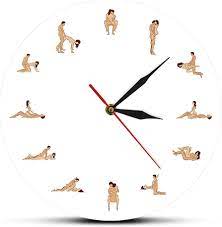 Amazon.com: Reloj de pared 12 clases erótica pose silueta traviesa sexo  posiciones reloj de pared pareja amante contemporáneo silencioso reloj de  la hora sexo posición reloj de pared fácil de leer regalo