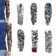 This stunning tattoo of a lion wearing a crown is a mark of grandeur. Waterproof Temporary Tatoo Sticker Large Arm Sleeve Tattoo Lion Crown King Rose Wild Wolf Tiger Full Skull Totem For Men Women Buy At The Price Of 0 62 In Aliexpress Com Imall Com