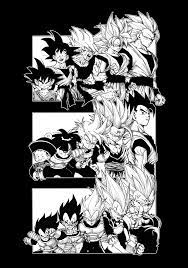 Broly, was the first film in the dragon ball franchise to be produced under the super chronology. The Evolution Of The Three Strongest Sayians Dragon Ball Artwork Dragon Ball Art Dragon Ball Wallpapers