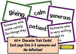 Character Trait Cards And Mystery Graphic Organizer Character Trait Character Traits Definition Teaching Synonyms