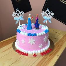 Kek hari jadi didi & friends kek hari jadi fondant didi and friends. Birthday Cake Theme Frozen Kek Budget Kek Viral Kuantan Facebook