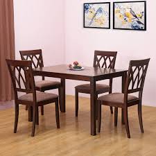 Home By Nilkamal Peak Four Seater Dining Table Set Beige Best Home And Kitchen Store Four Seater Dining Table 4 Seater Dining Table Dining Room Sets