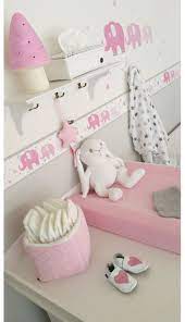 bordure elefanten rosa selbstklebend baby kinderzimmer kinderzimmer kinder zimmer