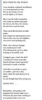 I Love This Poem Going To The Kingdom Hall Doesn T Make You Any More A Christian Than Sitting In Your Garage Ma Jehovah Witness Quotes Jehovah Bible Knowledge
