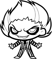In this tutorial you can learn how to color like me. How To Draw Chibi Beetlejuice Beetlejuice Step By Step Drawing Guide By Dawn Dragoart Com In 2021 Cartoon Coloring Pages Chibi Drawings Drawings