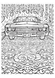 Each link on this page links directly to a download for the featured page. Supernatural Coloring Book Color Your Own Castiel Fangirl Quest