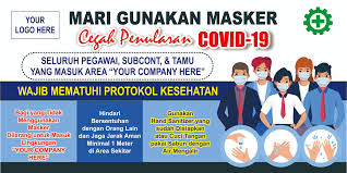 Yang sakit menutup diri, ujar terawan. Banner Spanduk Covid 19 Corona Virus Untuk Kampanye Pencegahan