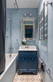 From flooring to faucets, elle decor shares the latest and greatest for the coming year. Small Bathrooms In Blue And White Trendy And Timeless Duo