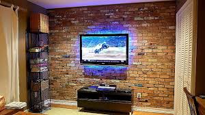 How I Built An Exposed Brick Veneer On An Interior Wall In My House Https Youtu Be L3fwccrdubs Brick Veneer Exposed Brick Brick Veneer Wall