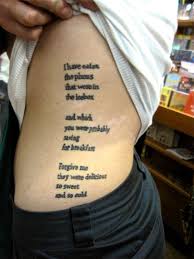 Since then, he added numerous other personal tattoos to his body art collection. Tattoo Quotes And Poems Quotesgram