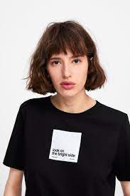Baju muslim modern zara overall fashion wanita baju kerja best seller pakaian perempuan casual hijab trendy muslimah simple top termurah baju kekinian | desain baju gamis polos zara. Image 5 Of T Shirt With Slogan Print From Zara Gaya Kasual Baju Kaos Desain Pakaian