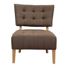oliva low profile accent chair in dark brown fabric with wood leg diamond sofa diamond oliviachbr accent chairs chair wood legs