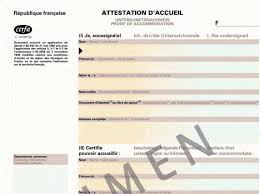 L'original est délivré en mairie. Attestation D Accueil
