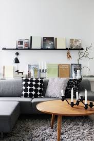 An Ikea Ribba Picture Ledge Used To Display Coffee Table Books Make Living Interior Home Living Room Room Design