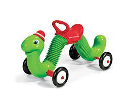 I am perfectly fine leaving trends like inflatable furniture and digital pets in the 90s, but some classics are worth bringing back. The Inchworm Classic Ride On For Ages 2 5 Radio Flyer