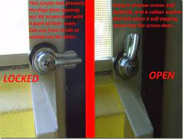 A screen door that is not properly installed is likely not to close properly. Rving The Usa Is Our Big Backyard 09 01 2009 10 01 2009 Screen Door Latch Screen Door Screen Door Lock