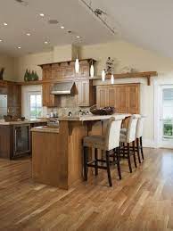 Oak cabinets are routinely finished with a light stain and varnish combination that results in a characteristic yellow cast. Wood Floors Design Ideas Pictures Remodel And Decor Eclectic Kitchen Kitchen Design Above Kitchen Cabinets
