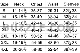 54 Efficient Xxl Shirt Size Chart
