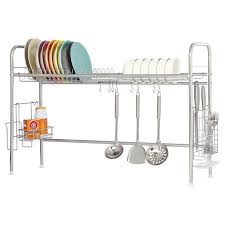 3.6 out of 5 stars, based on 18 reviews 18 ratings current price $24.79 $ 24. Nex Single Layer Adjustable 35 37 X 9 8 X 24 5 Dish Rack Stainless Steel Walmart Com Walmart Com