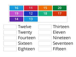numbers 11 to 20 teaching resources